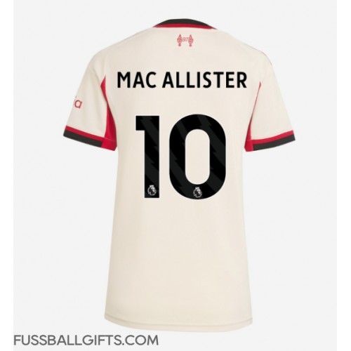 Liverpool Alexis Mac Allister #10 Fußballbekleidung Auswärtstrikot Damen 2025-26 Kurzarm